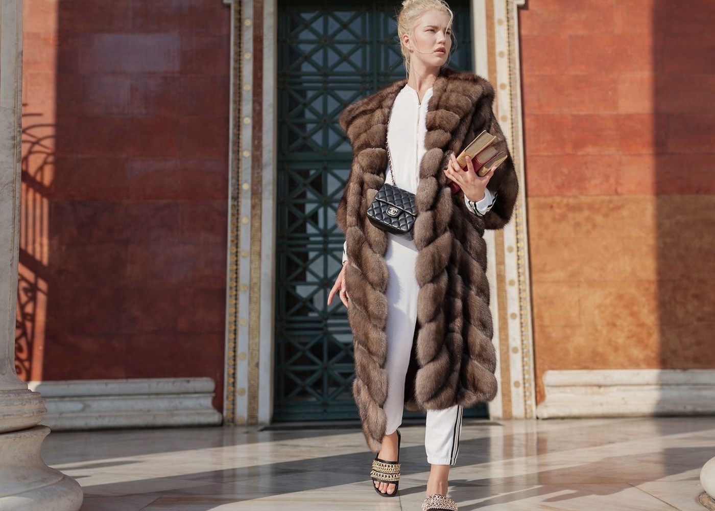 Tortora sable, kimono full length