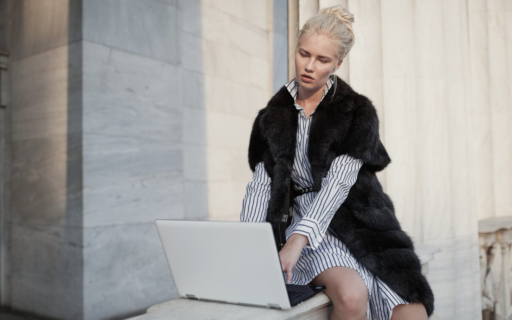 Guest in a Marco Varni mink coat